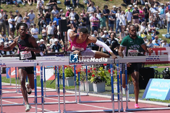 2024-06-30 - Sasha Zhoya, Men's 110 M Hurdles during the French Athletics Championships 2024 on June 30, 2024 at Stade du Lac de Maine in Angers, France - ATHLETICS - FRENCH CHAMPIONSHIPS 2024 - INTERNATIONALS - ATHLETICS