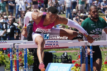 2024-06-30 - Sasha Zhoya, Men's 110 M Hurdles during the French Athletics Championships 2024 on June 30, 2024 at Stade du Lac de Maine in Angers, France - ATHLETICS - FRENCH CHAMPIONSHIPS 2024 - INTERNATIONALS - ATHLETICS