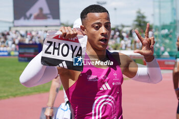 2024-06-30 - Sasha Zhoya, Men's 110 M Hurdles during the French Athletics Championships 2024 on June 30, 2024 at Stade du Lac de Maine in Angers, France - ATHLETICS - FRENCH CHAMPIONSHIPS 2024 - INTERNATIONALS - ATHLETICS