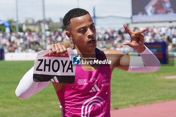 2024-06-30 - Sasha Zhoya, Men's 110 M Hurdles during the French Athletics Championships 2024 on June 30, 2024 at Stade du Lac de Maine in Angers, France - ATHLETICS - FRENCH CHAMPIONSHIPS 2024 - INTERNATIONALS - ATHLETICS