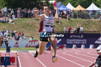 2024-06-30 - Tom Campagne, Men's Long jump during the French Athletics Championships 2024 on June 30, 2024 at Stade du Lac de Maine in Angers, France - ATHLETICS - FRENCH CHAMPIONSHIPS 2024 - INTERNATIONALS - ATHLETICS