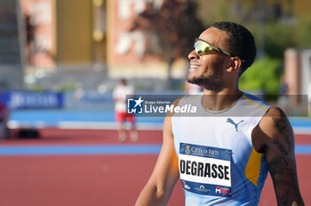 14/07/2024 - Andre De Grasse (CAN) during testing ahead of the Paris 2024 Olympics on the track at the 