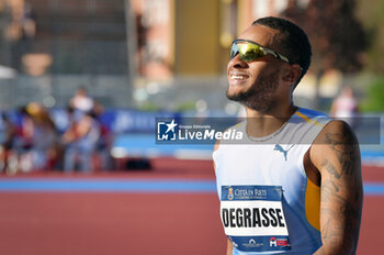 14/07/2024 - Andre De Grasse (CAN) during testing ahead of the Paris 2024 Olympics on the track at the 