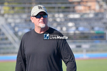 14/07/2024 - coach Rana Reider (USA) during testing ahead of the Paris 2024 Olympics on the track of the 