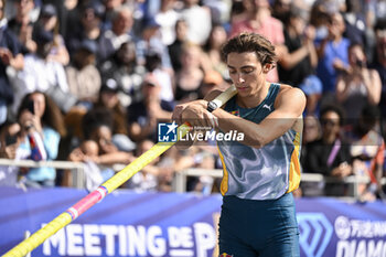 2024-07-07 - Armand Mondo Duplantis during the Meeting de Paris Wanda Diamond League 2024 athletics event on July 7, 2024 at Charlety stadium in Paris, France. Photo Victor Joly / DPPI - ATHLETICS - DIAMOND LEAGUE 2024 - PARIS - INTERNATIONALS - ATHLETICS