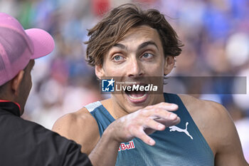 2024-07-07 - Armand Mondo Duplantis during the Meeting de Paris Wanda Diamond League 2024 athletics event on July 7, 2024 at Charlety stadium in Paris, France. Photo Victor Joly / DPPI - ATHLETICS - DIAMOND LEAGUE 2024 - PARIS - INTERNATIONALS - ATHLETICS