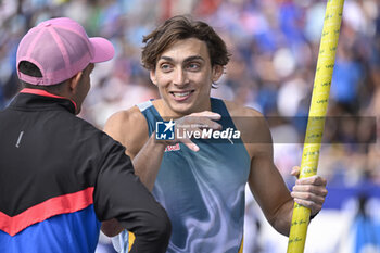 2024-07-07 - Armand Mondo Duplantis during the Meeting de Paris Wanda Diamond League 2024 athletics event on July 7, 2024 at Charlety stadium in Paris, France. - ATHLETICS - DIAMOND LEAGUE 2024 - PARIS - INTERNATIONALS - ATHLETICS