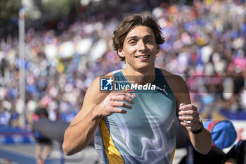 2024-07-07 - Armand Mondo Duplantis during the Meeting de Paris Wanda Diamond League 2024 athletics event on July 7, 2024 at Charlety stadium in Paris, France. Photo Victor Joly / DPPI - ATHLETICS - DIAMOND LEAGUE 2024 - PARIS - INTERNATIONALS - ATHLETICS