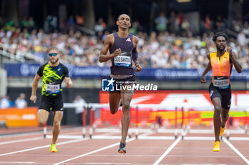 2024-07-20 - Alison dos Santos (BRA), 400m Hurdles Men, during the Wanda Diamond League 2024, athletics meet on 20 July 2024 at the London Stadium in London, England - ATHLETICS - DIAMOND LEAGUE 2024 - LONDON - INTERNATIONALS - ATHLETICS