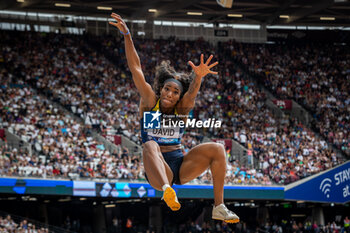 2024-07-20 - Yanis David (FRA), Long Jump Women, during the Wanda Diamond League 2024, athletics meet on 20 July 2024 at the London Stadium in London, England - ATHLETICS - DIAMOND LEAGUE 2024 - LONDON - INTERNATIONALS - ATHLETICS