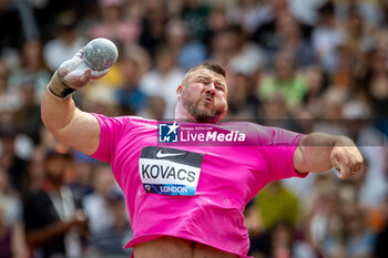 2024-07-20 - Joe Kovacs (USA), Shot Put Men, during the Wanda Diamond League 2024, athletics meet on 20 July 2024 at the London Stadium in London, England - ATHLETICS - DIAMOND LEAGUE 2024 - LONDON - INTERNATIONALS - ATHLETICS