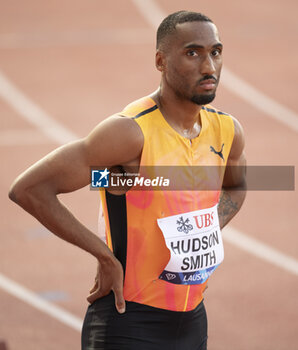 2024-08-22 - Lausanne Switzerland, 08 22 2024: Matthew Hudson-Smith (GBR) wins 400 m during Wanda Diamond League Athletissima Lausanne at the La Pontaise stadium. Patrick Dancel, Live Media - ATHLETISSIMA - INTERNATIONALS - ATHLETICS