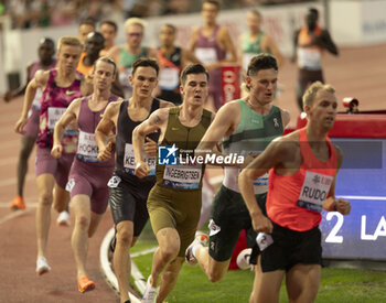 2024-08-22 - Lausanne Switzerland, 08 22 2024: Jakob Ingebrigtsen (NOR) wins 1500 m during Wanda Diamond League Athletissima Lausanne at the La Pontaise stadium. Patrick Dancel, Live Media - ATHLETISSIMA - INTERNATIONALS - ATHLETICS