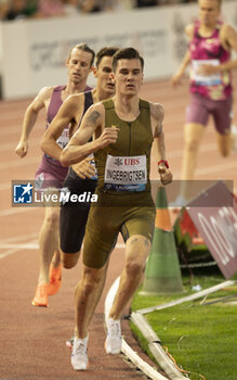 2024-08-22 - Lausanne Switzerland, 08 22 2024: Jakob Ingebrigtsen (NOR) wins 1500 m during Wanda Diamond League Athletissima Lausanne at the La Pontaise stadium. Patrick Dancel, Live Media - ATHLETISSIMA - INTERNATIONALS - ATHLETICS