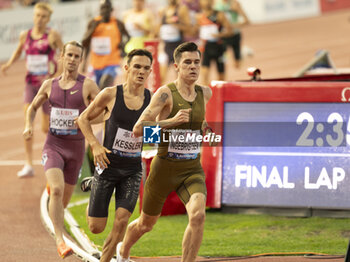 2024-08-22 - Lausanne Switzerland, 08 22 2024: Jakob Ingebrigtsen (NOR) wins 1500 m during Wanda Diamond League Athletissima Lausanne at the La Pontaise stadium. Patrick Dancel, Live Media - ATHLETISSIMA - INTERNATIONALS - ATHLETICS