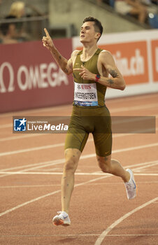 2024-08-22 - Lausanne Switzerland, 08 22 2024: Jakob Ingebrigtsen (NOR) wins 1500 m during Wanda Diamond League Athletissima Lausanne at the La Pontaise stadium. Patrick Dancel, Live Media - ATHLETISSIMA - INTERNATIONALS - ATHLETICS