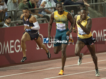 2024-08-22 - Lausanne Switzerland, 08 22 2024: Grant Holloway (USA) makes it second at 110m hurdles during Wanda Diamond League Athletissima Lausanne at the La Pontaise stadium. Patrick Dancel, Live Media - ATHLETISSIMA - INTERNATIONALS - ATHLETICS