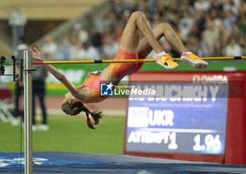 2024-08-22 - Lausanne Switzerland, 08 22 2024: Yaroslavl Mahuchikh (UKR) wins high jump with 1,99m and fails at 2,03m during Wanda Diamond League Athletissima Lausanne at the La Pontaise stadium. Patrick Dancel, Live Media - ATHLETISSIMA - INTERNATIONALS - ATHLETICS