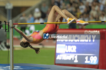 2024-08-22 - Lausanne Switzerland, 08 22 2024: Yaroslavl Mahuchikh (UKR) wins high jump with 1,99m and fails at 2,03m during Wanda Diamond League Athletissima Lausanne at the La Pontaise stadium. Patrick Dancel, Live Media - ATHLETISSIMA - INTERNATIONALS - ATHLETICS