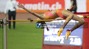 2024-08-22 - Lausanne Switzerland, 08 22 2024: Yaroslavl Mahuchikh (UKR) wins high jump with 1,99m and fails at 2,03m during Wanda Diamond League Athletissima Lausanne at the La Pontaise stadium. Patrick Dancel, Live Media - ATHLETISSIMA - INTERNATIONALS - ATHLETICS