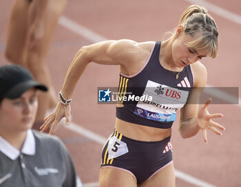 2024-08-22 - Lausanne Switzerland, 08 22 2024: Catia Gubelmann (SUI) wins 400 m during Wanda Diamond League Athletissima Lausanne at the La Pontaise stadium. Patrick Dancel, Live Media - ATHLETISSIMA - INTERNATIONALS - ATHLETICS