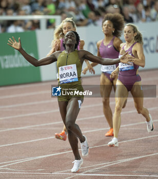 2024-08-22 - Lausanne Switzerland, 08 22 2024: Mary Moraa (KEN) wins 800 m during Wanda Diamond League Athletissima Lausanne at the La Pontaise stadium. Patrick Dancel, Live Media - ATHLETISSIMA - INTERNATIONALS - ATHLETICS