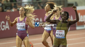 2024-08-22 - Lausanne Switzerland, 08 22 2024: Mary Moraa (KEN) wins 800 m during Wanda Diamond League Athletissima Lausanne at the La Pontaise stadium. Patrick Dancel, Live Media - ATHLETISSIMA - INTERNATIONALS - ATHLETICS