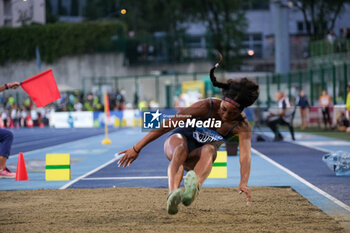 2024-09-03 - Quanesha Burks from United States during the 60th Palio Citta’ della Quercia, valid for the World Athletics Continental Tour at Quercia Stadium on September 3, 2024, Rovereto, Italy. - 60TH PALIO CITTà DELLA QUERCIA - INTERNATIONALS - ATHLETICS