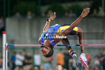 2024-09-03 - Romaine Beckford from Jamaica during the 60th Palio Citta’ della Quercia, valid for the World Athletics Continental Tour at Quercia Stadium on September 3, 2024, Rovereto, Italy. - 60TH PALIO CITTà DELLA QUERCIA - INTERNATIONALS - ATHLETICS