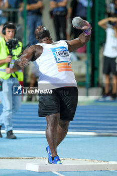 2024-09-03 - Ranjindra Campbell from Jamaica during the 60th Palio Citta’ della Quercia, valid for the World Athletics Continental Tour at Quercia Stadium on September 3, 2024, Rovereto, Italy. - 60TH PALIO CITTà DELLA QUERCIA - INTERNATIONALS - ATHLETICS