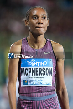 2024-09-03 - Stefanie Ann McPherson from Jamaica during the 60th Palio Citta’ della Quercia, valid for the World Athletics Continental Tour at Quercia Stadium on September 3, 2024, Rovereto, Italy. - 60TH PALIO CITTà DELLA QUERCIA - INTERNATIONALS - ATHLETICS