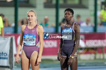 2024-09-03 - (L to R) Eveliina Maattanen from Finland and Nelly Chepchirchir from Kenya during the 60th Palio Citta’ della Quercia, valid for the World Athletics Continental Tour at Quercia Stadium on September 3, 2024, Rovereto, Italy. - 60TH PALIO CITTà DELLA QUERCIA - INTERNATIONALS - ATHLETICS