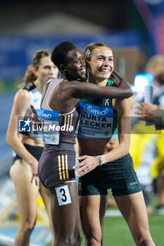 2024-09-03 - (L to R) Nelly Chepchirchir from Kenya and Sage Hurta Klecker from United States during the 60th Palio Citta’ della Quercia, valid for the World Athletics Continental Tour at Quercia Stadium on September 3, 2024, Rovereto, Italy. - 60TH PALIO CITTà DELLA QUERCIA - INTERNATIONALS - ATHLETICS