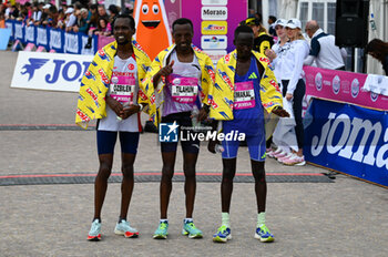 2024-10-27 - Abebe Tilahun, Ilham Tanui Ozbilen and Kipsambu Kimakal - 38^ WIZZ AIR VENICEMARATHON - MARATHON - ATHLETICS