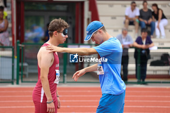 2024-06-29 - Della Mana Riccardo with the guide - CAMPIONATI ITALIANI PARALIMPICI ASSOLUTI 2024 - ITALIAN - ATHLETICS