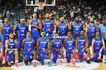 2024-07-06 - Team of France during the International Friendly Basketball match between Germany and France on 6 July 2024 at Lanxess Arena in Cologne, Germany - BASKETBALL - FRIENDLY GAME - GERMANY V FRANCE - FRIENDLY MATCH - BASKETBALL