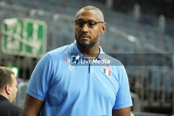 2024-07-06 - General Manager Boris Diaw of France during the International Friendly Basketball match between Germany and France on 6 July 2024 at Lanxess Arena in Cologne, Germany - BASKETBALL - FRIENDLY GAME - GERMANY V FRANCE - FRIENDLY MATCH - BASKETBALL