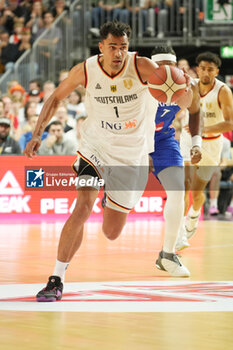 2024-07-06 - Oscar Da Silva of Germany during the International Friendly Basketball match between Germany and France on 6 July 2024 at Lanxess Arena in Cologne, Germany - BASKETBALL - FRIENDLY GAME - GERMANY V FRANCE - FRIENDLY MATCH - BASKETBALL