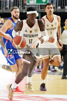 2024-07-06 - Dennis Schroder of Germany during the International Friendly Basketball match between Germany and France on 6 July 2024 at Lanxess Arena in Cologne, Germany - BASKETBALL - FRIENDLY GAME - GERMANY V FRANCE - FRIENDLY MATCH - BASKETBALL