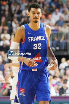 2024-07-06 - Victor Wembanyama of France during the International Friendly Basketball match between Germany and France on 6 July 2024 at Lanxess Arena in Cologne, Germany - BASKETBALL - FRIENDLY GAME - GERMANY V FRANCE - FRIENDLY MATCH - BASKETBALL