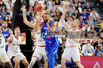 2024-07-06 - Rudy Gobert of France during the International Friendly Basketball match between Germany and France on 6 July 2024 at Lanxess Arena in Cologne, Germany - BASKETBALL - FRIENDLY GAME - GERMANY V FRANCE - FRIENDLY MATCH - BASKETBALL