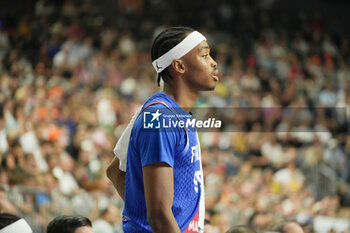 2024-07-06 - Bilal Coulibaly of France during the International Friendly Basketball match between Germany and France on 6 July 2024 at Lanxess Arena in Cologne, Germany - BASKETBALL - FRIENDLY GAME - GERMANY V FRANCE - FRIENDLY MATCH - BASKETBALL