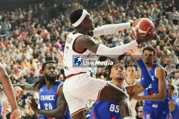 2024-07-06 - Dennis Schroder of Germany during the International Friendly Basketball match between Germany and France on 6 July 2024 at Lanxess Arena in Cologne, Germany - BASKETBALL - FRIENDLY GAME - GERMANY V FRANCE - FRIENDLY MATCH - BASKETBALL