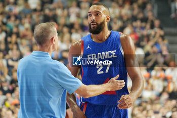 2024-07-06 - Rudy Gobert of France during the International Friendly Basketball match between Germany and France on 6 July 2024 at Lanxess Arena in Cologne, Germany - BASKETBALL - FRIENDLY GAME - GERMANY V FRANCE - FRIENDLY MATCH - BASKETBALL