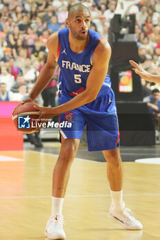 2024-07-06 - Nicolas Batum of France during the International Friendly Basketball match between Germany and France on 6 July 2024 at Lanxess Arena in Cologne, Germany - BASKETBALL - FRIENDLY GAME - GERMANY V FRANCE - FRIENDLY MATCH - BASKETBALL