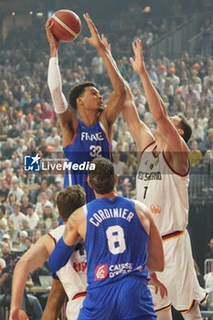 2024-07-06 - Victor Wembanyama of France during the International Friendly Basketball match between Germany and France on 6 July 2024 at Lanxess Arena in Cologne, Germany - BASKETBALL - FRIENDLY GAME - GERMANY V FRANCE - FRIENDLY MATCH - BASKETBALL