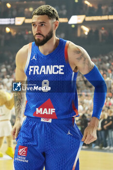 2024-07-06 - Isaïa Cordinier of France during the International Friendly Basketball match between Germany and France on 6 July 2024 at Lanxess Arena in Cologne, Germany - BASKETBALL - FRIENDLY GAME - GERMANY V FRANCE - FRIENDLY MATCH - BASKETBALL