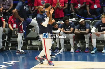 2024-07-20 - Lebron James of Team Usa during the International Friendly basketball match between USA and South Sudan on 20 July 2024 at O2 Arena in London, England - BASKETBALL - FRIENDLY GAME - USA V SOUTH SUDAN - FRIENDLY MATCH - BASKETBALL