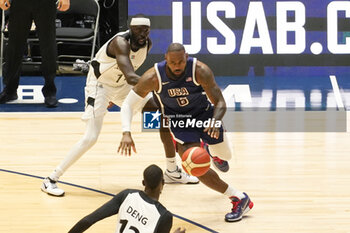 2024-07-20 - Lebron James of Team Usa during the International Friendly basketball match between USA and South Sudan on 20 July 2024 at O2 Arena in London, England - BASKETBALL - FRIENDLY GAME - USA V SOUTH SUDAN - FRIENDLY MATCH - BASKETBALL