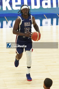 2024-07-20 - Jrue Holiday of Team Usa during the International Friendly basketball match between USA and South Sudan on 20 July 2024 at O2 Arena in London, England - BASKETBALL - FRIENDLY GAME - USA V SOUTH SUDAN - FRIENDLY MATCH - BASKETBALL